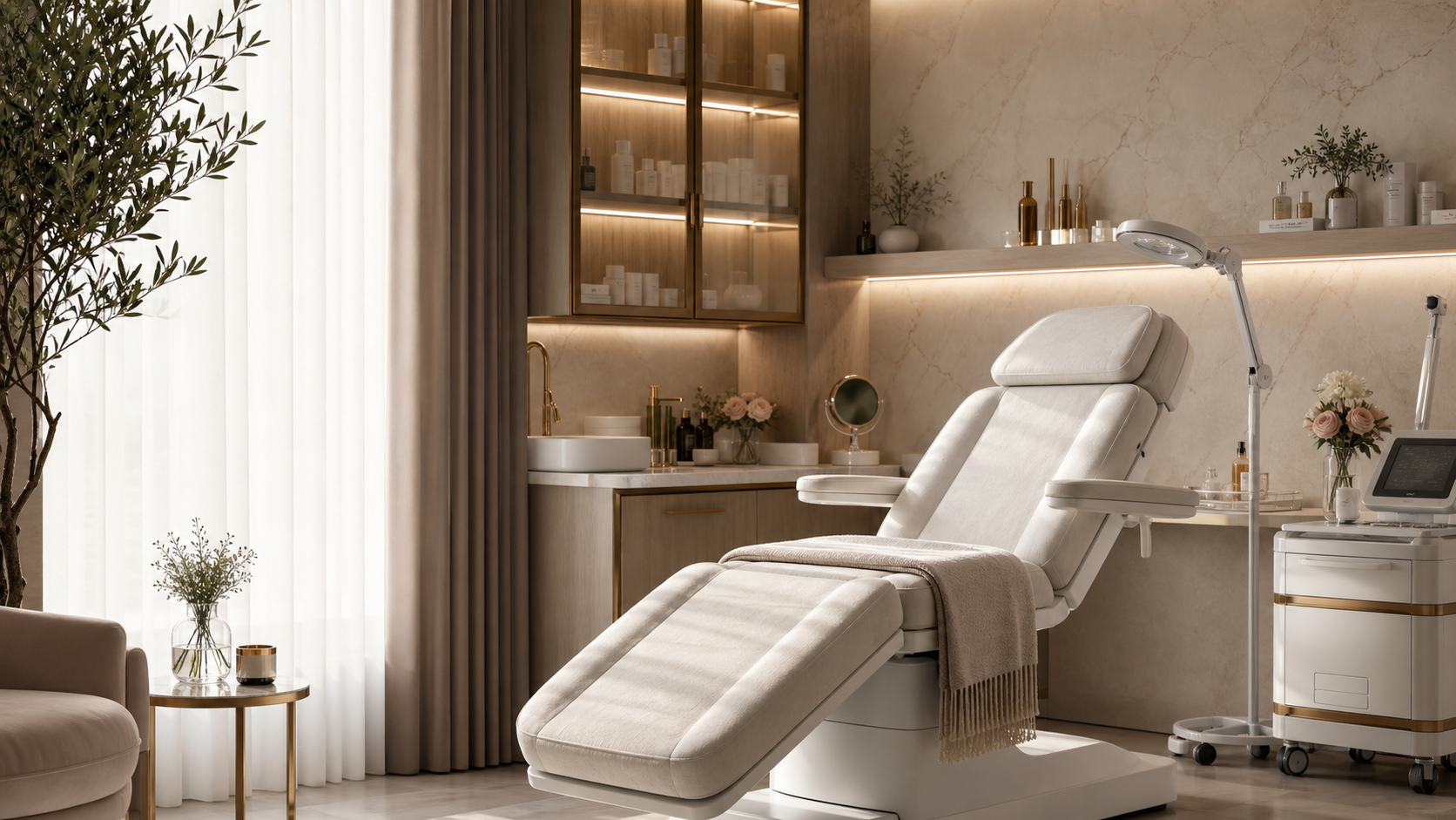 Premium aesthetics studio interior